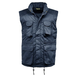 Mens Multi Pocket Padded Gilet - Navy